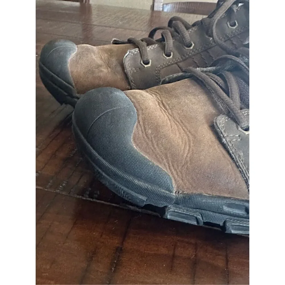 Skechers relaxed memory foam Oxford sneaker brown leather 9